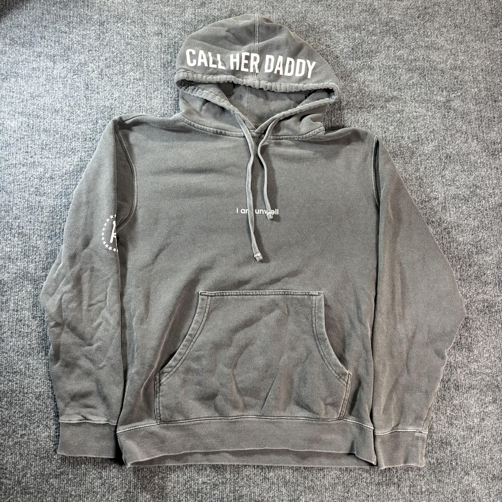 Independent Trading‎ Hoodie Mens Medium Gray Pullover Sweatshirt Call Her Daddy